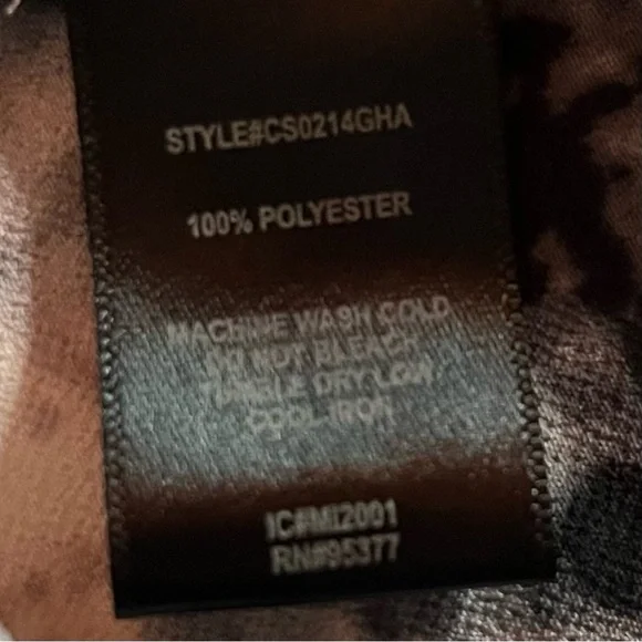 Sanctuary Black, White & Pink Tie Dye Patterned Midi Casual Spring Skirt - Picture 5 of 7